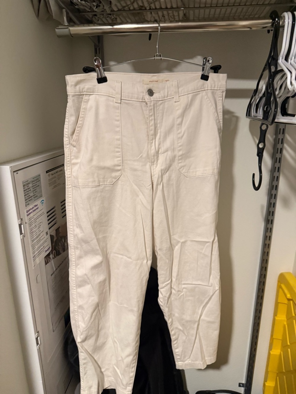 Levi's White Boyfriend Jeans